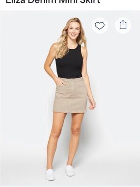 Just Black Madalyn Mini Skirt with  Pockets